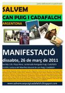 Es convoca una manifestació per exigir a les administracions que vetllin per la conservació de Can Puig i Cadafalch